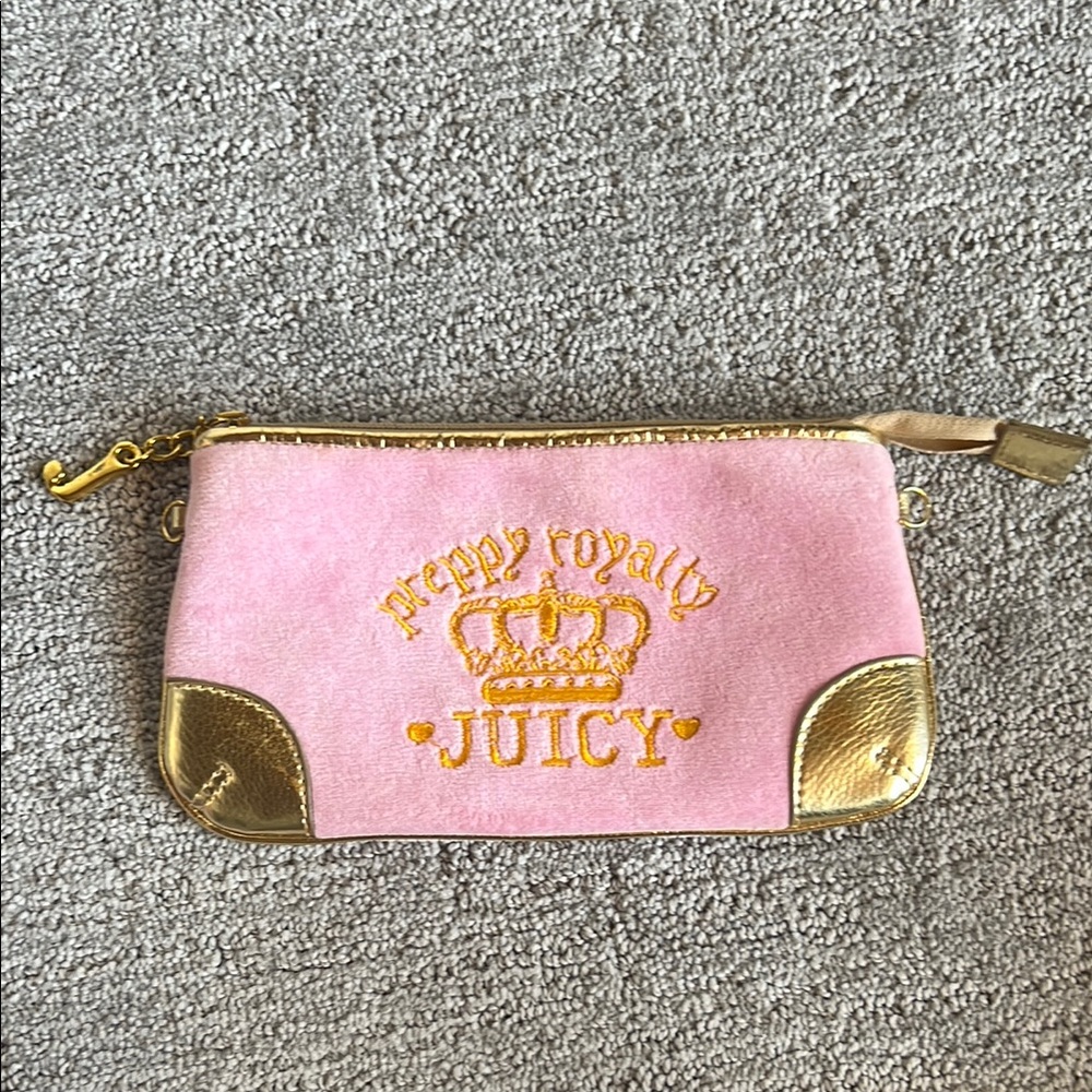Juicy Couture Pink and Gold Pouch
